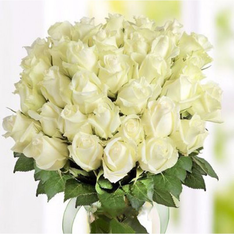 Букет з квітів Троянди 41 білі