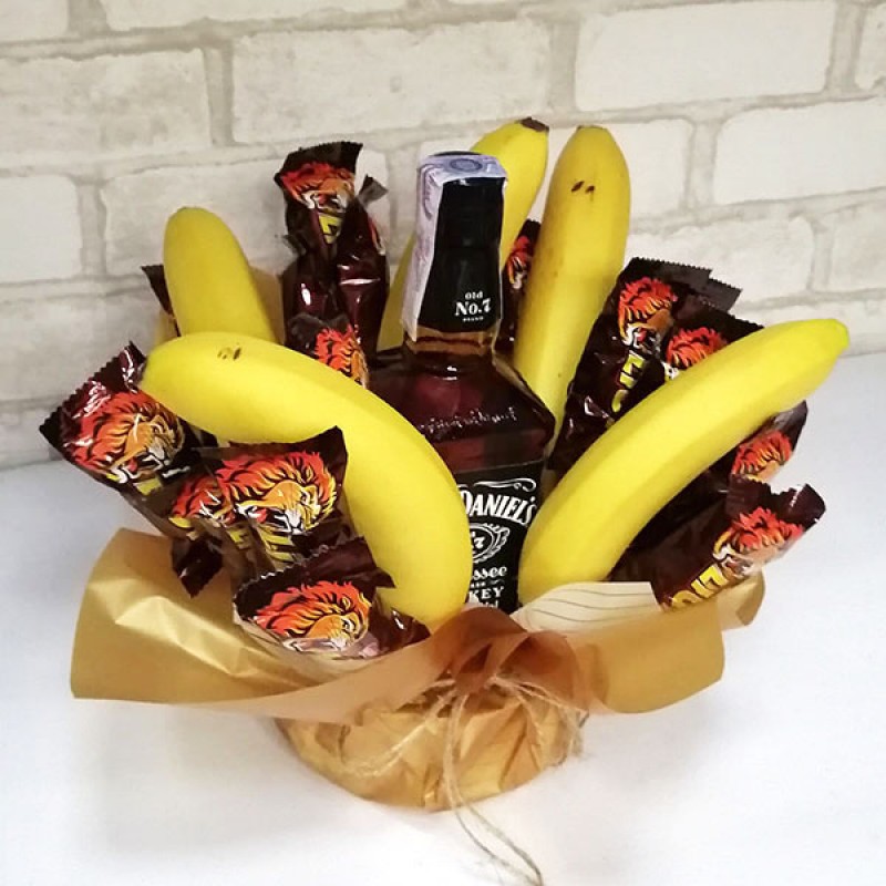 Подарунковий набір Jack daniels, банани, солодощі